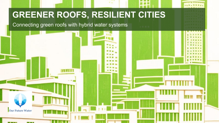 Green roofs and green-grey infrastructure supporting stormwater management and urban water resilience.